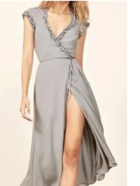 REFORMATION Gwenyth Athena  wrap dress, Small